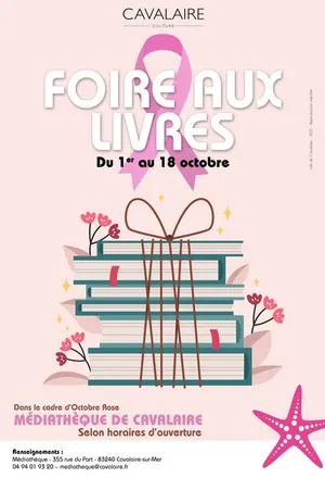Foire aux livres pour Octobre rose