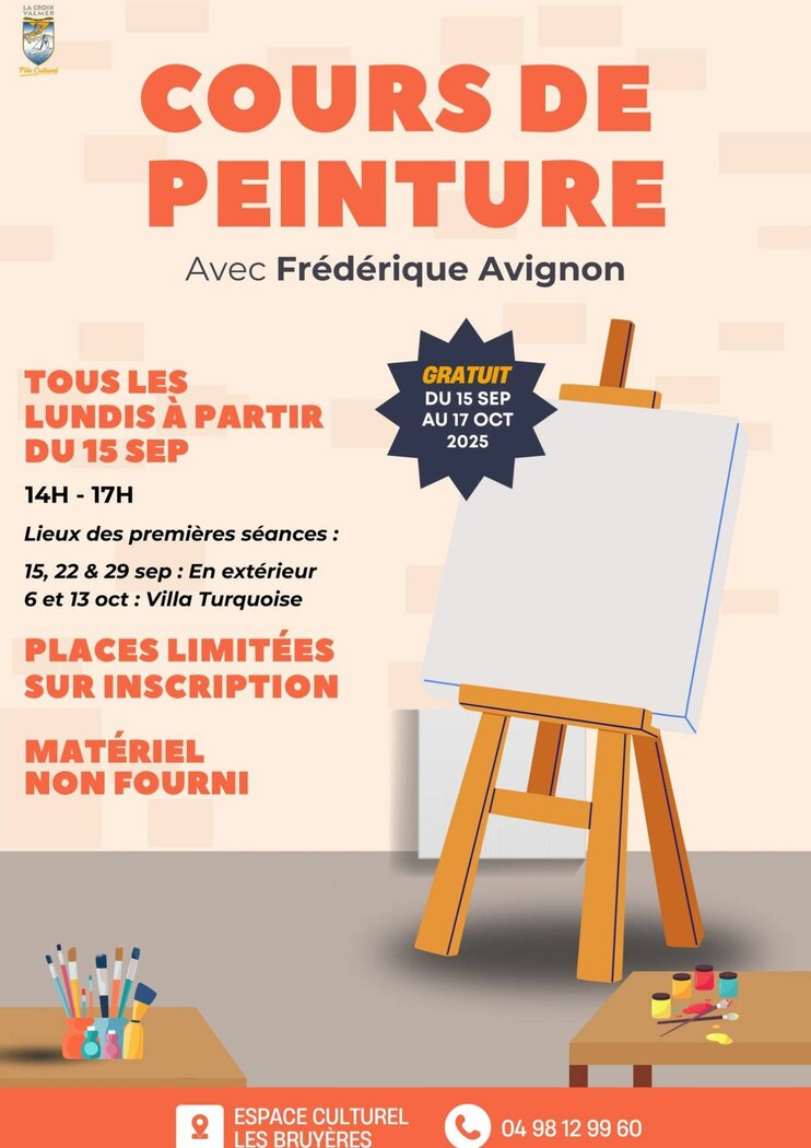 Cours de Peinture avec Frédérique Avignon
