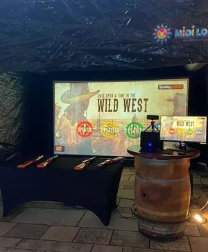 Le Noël Gourmand: Stand de tir laser Western