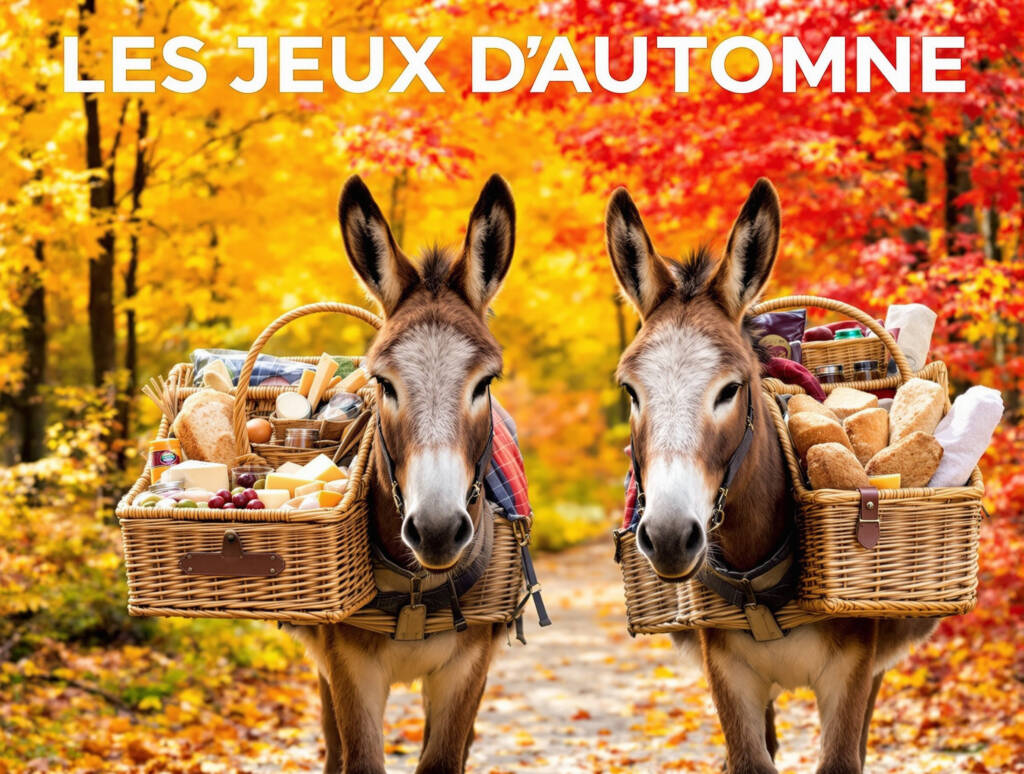 LES JEUX D’AUTOMNE: Randonnée avec les ânes (pique-nique ou goûter)