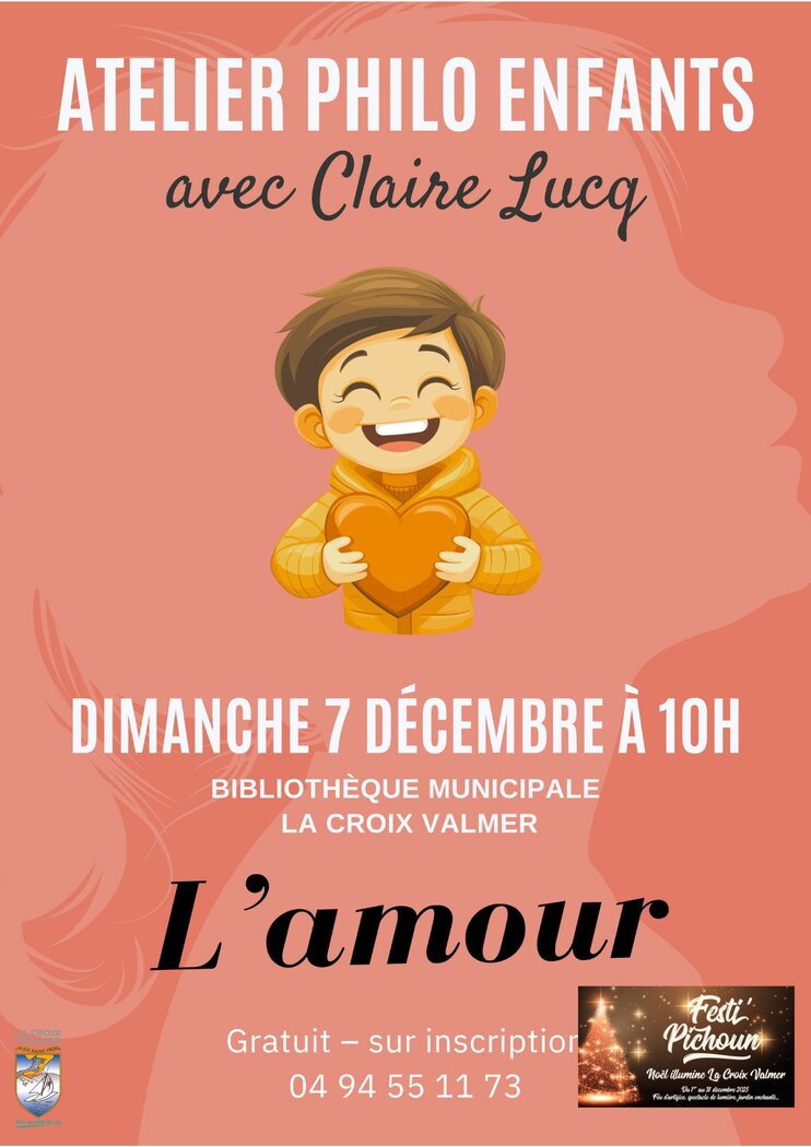 Festi’Pichoun : Animations bibliothèque. atelier philo