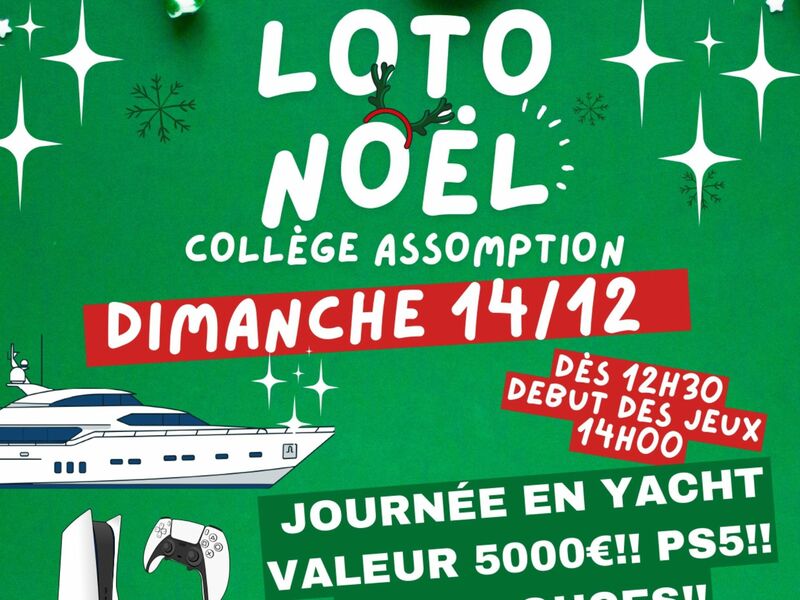 Loto de noël du collège de l’assomption
