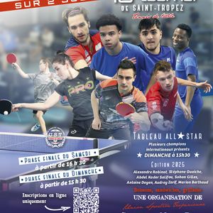 16ème tournoi national de tennis de table de Saint-Tropez