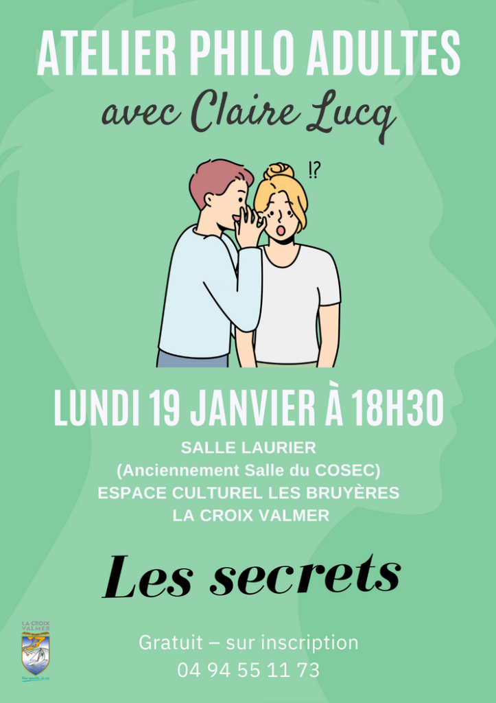 Atelier philo adulte : avec Claire Lucq