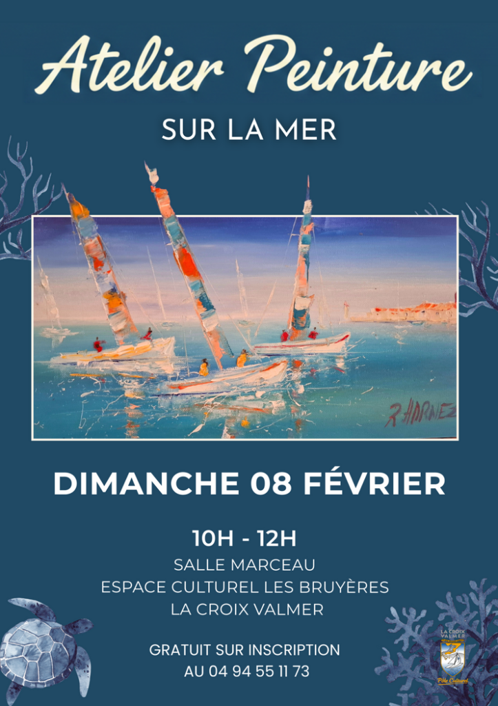 Atelier peinture : sur la mer