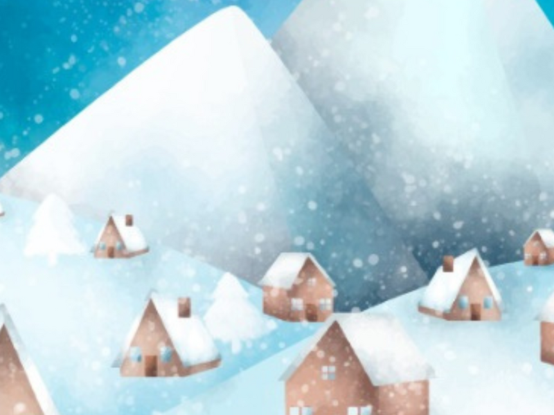 Atelier créatif : empreintes dans la neige