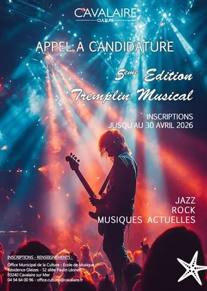 Appel à candidature : 5ème Tremplin musical