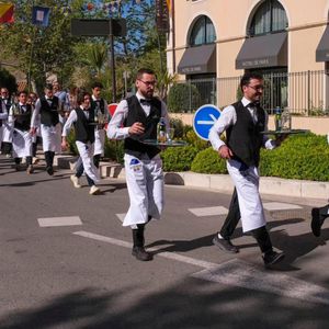 Course de nos garçons de café