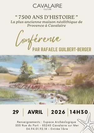 Conférence : 7500 d&rsquo;Histoire – la plus ancienne maison néolithique de Provence à Cavalaire
