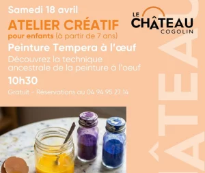 Atelier – Peinture Tempera à l’œuf