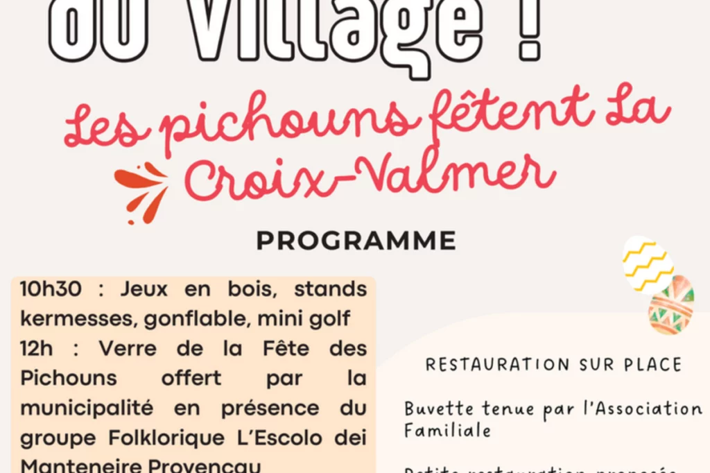 Fête du village : Les pichouns fêtent La Croix Valmer