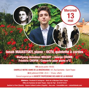 Concert – Ionah MAIATSKY (piano) + OCTV (Quintette à cordes)