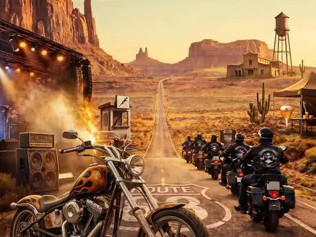 Concentration de motos « Brother Eagles » au Mas de Bagatin