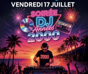 DJ aux flambeaux et feu d’artifice