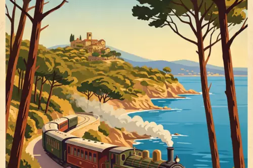 Gassin au rythme du &lsquo;Macaron&rsquo; : Quand le train et le tram traversaient le Golfe