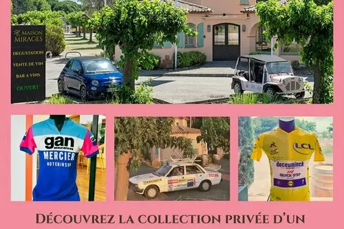Exposition d&rsquo;une collection privée de pièces originales du Tour de France à Maison Mirages