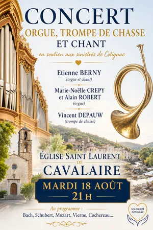 Concert : Orgue, trompe de chasse et chant