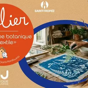 Atelier photographique – Cyanotype botanique sur textile