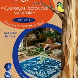 Les ateliers photo : Cyanotype botanique sur textile