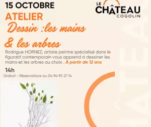 Atelier dessin : les mains & les arbres